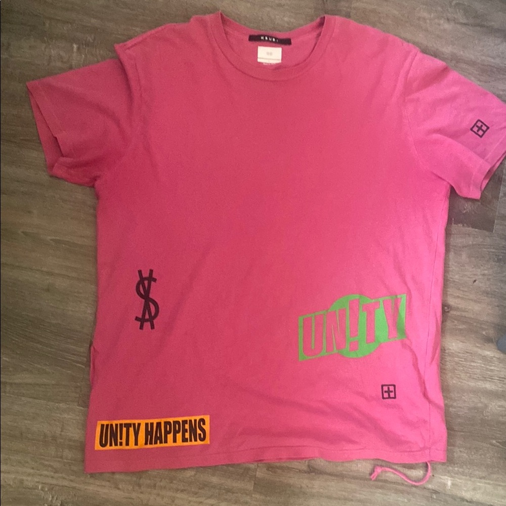 Ksubi Pink Graphic Short Sleeve Tee